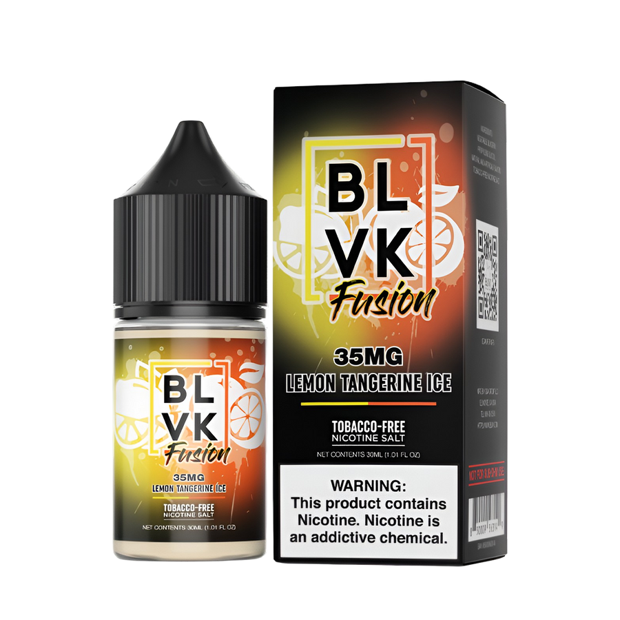 BLVK Fusion Salt Nicotine Vape Juice 35 Mg Lemon Tangerine Ice 