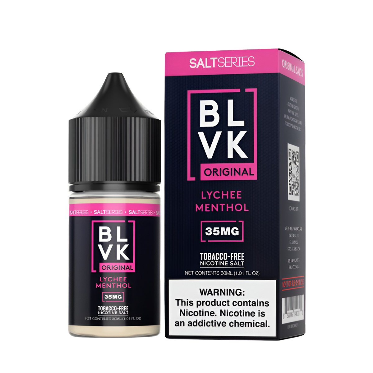 BLVK Original Salt Nic Juice | 35 ~ 50 Mg Nic in 7 Flavors BLVK Original Salt Nic Juice | 35 ~ 50 Mg Nic in 7 Flavors