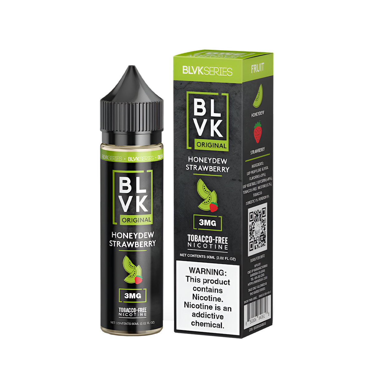 BLVK Fruits Freebase Vape Juice | 0 ~ 6 Mg Nic in 4 Flavors BLVK Fruits Freebase Vape Juice | 0 ~ 6 Mg Nic in 4 Flavors
