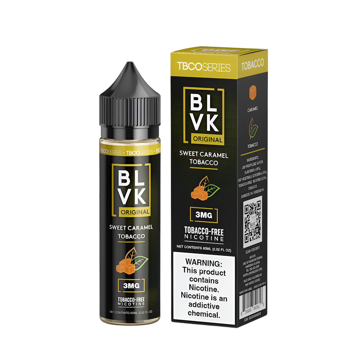 BLVK Tbco Freebase Vape Juice | 0 ~ 6 Mg Nic in 4 Flavors BLVK Tbco Freebase Vape Juice | 0 ~ 6 Mg Nic in 4 Flavors