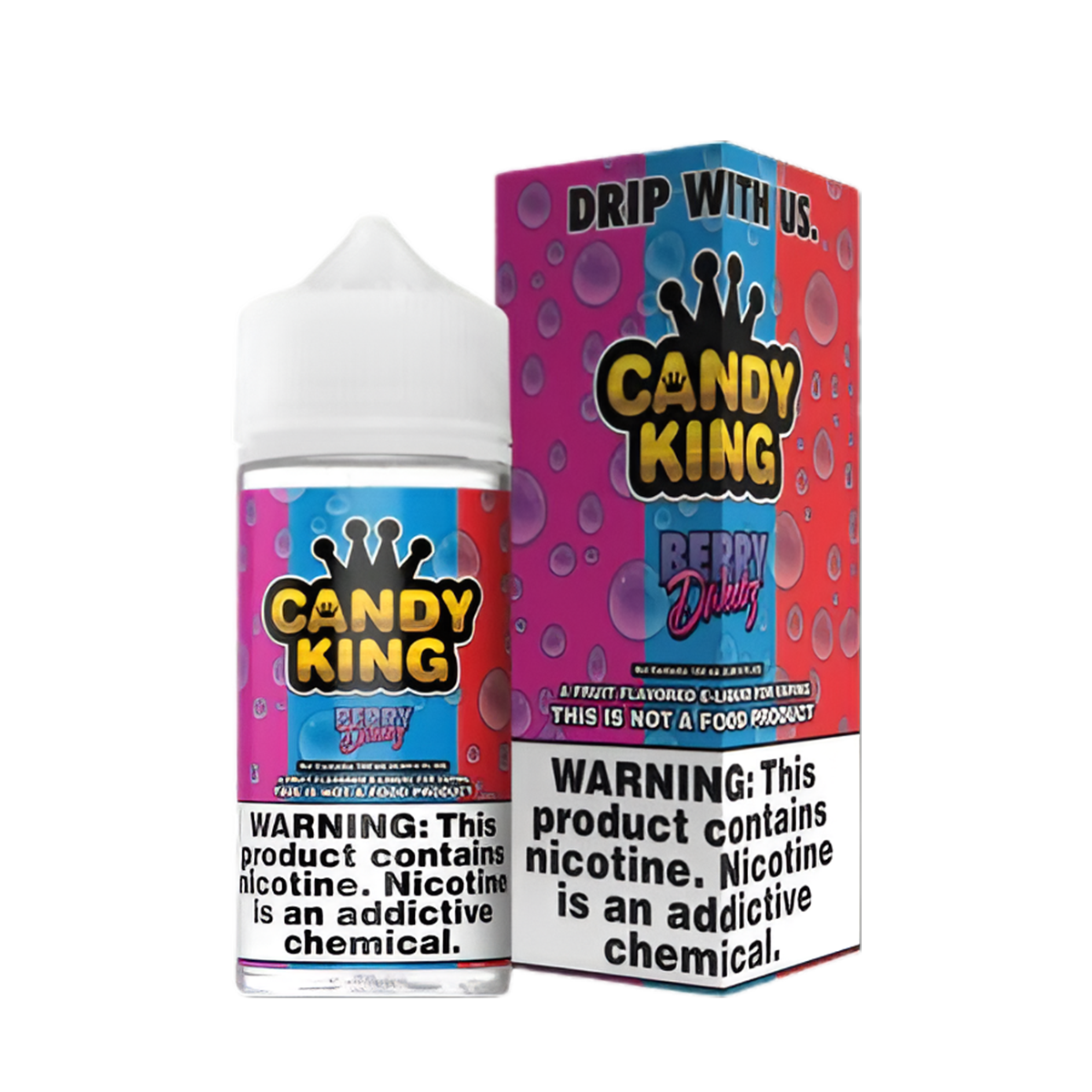 Candy King Freebase Vape Juice | 0 ~ 6 Mg Nic in 20 Flavors Candy King Freebase Vape Juice | 0 ~ 6 Mg Nic in 20 Flavors