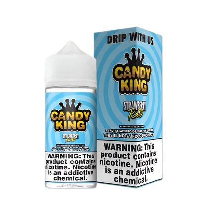 Candy King Freebase Vape Juice 0 Mg Strawberry Rolls 