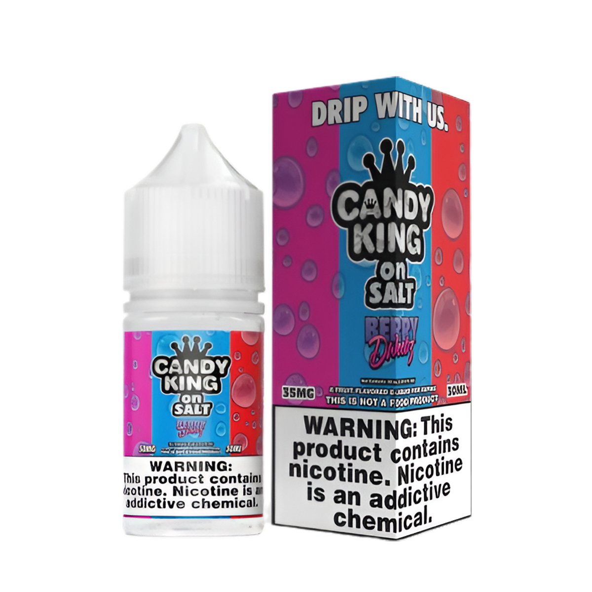 hard candy vape juice Candy King Salt Nic Vape Juice| 35 ~ 50 Mg Nic in 19 Flavors