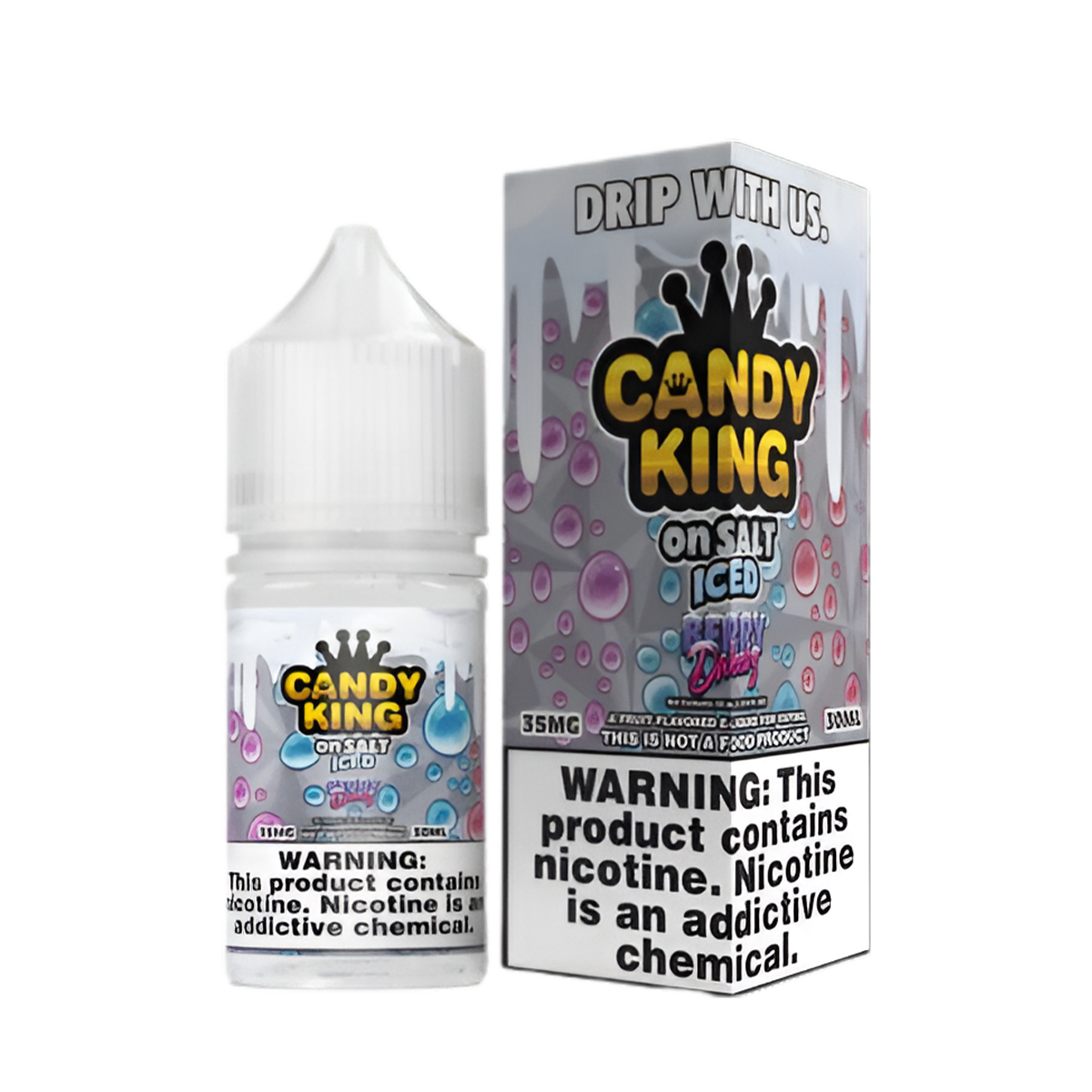 Candy King Iced Salt Nicotine | 35 ~ 50 Mg Nic in 11 Flavors Candy King Iced Salt Nicotine | 35 ~ 50 Mg Nic in 11 Flavors