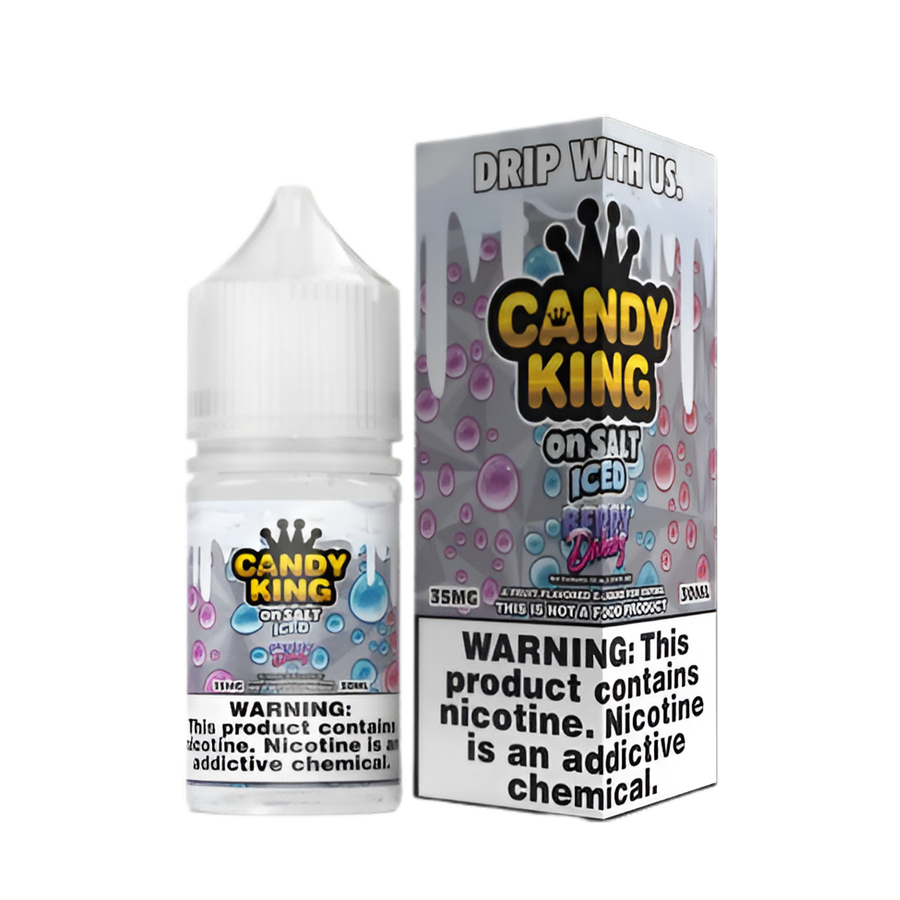 Candy King Iced Salt Nicotine Vape Juice 35 Mg Berry Dweebz Iced 