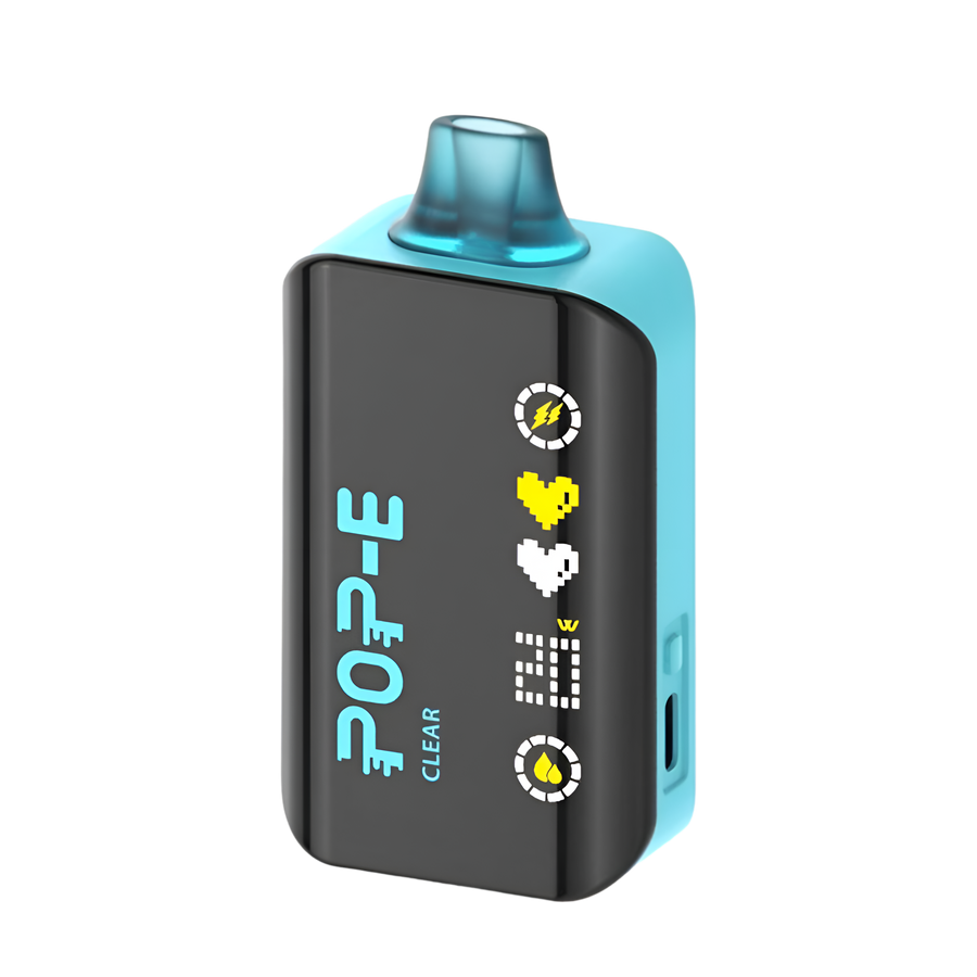 Pop-E 24K Disposable Vape| 2.1" LED Screen, Adjustable Power Pop-E 24K Disposable Vape| 2.1" LED Screen, Adjustable Power