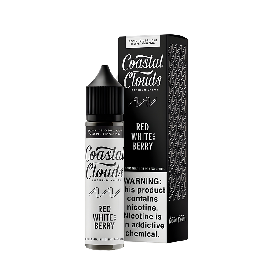Coastal Clouds Freebase Vape Juice 3 Mg Red White Berry 