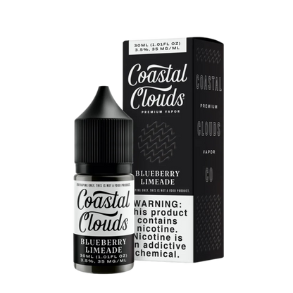 Coastal Clouds Salt Nicotine Vape Juice 35 Mg 30 Ml Blueberry Limeade