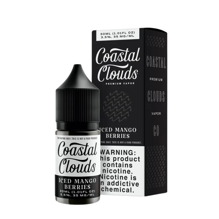 Coastal Clouds Salt Nicotine Vape Juice 35 Mg Iced Mango Berries 