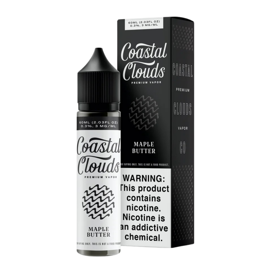 Coastal Clouds Freebase Vape Juice 0 Mg Maple Butter 
