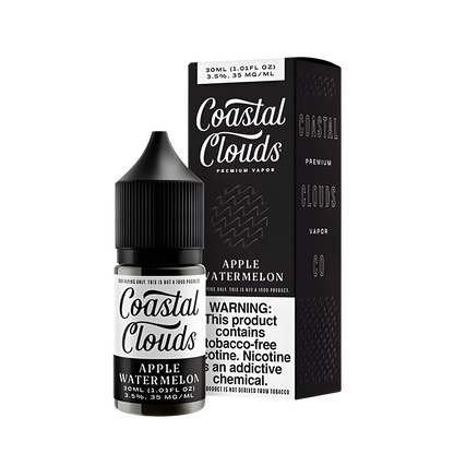 Coastal Clouds Salt Nicotine Vape Juice 35 Mg Apple Watermelon 