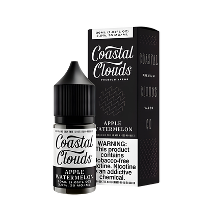 Coastal Clouds Salt Nicotine Vape Juice 35 Mg 30 Ml Apple Watermelon