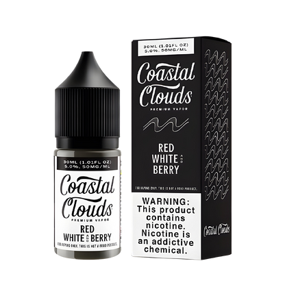Coastal Clouds Salt Nicotine Vape Juice 35 Mg Iced Red White Berry 