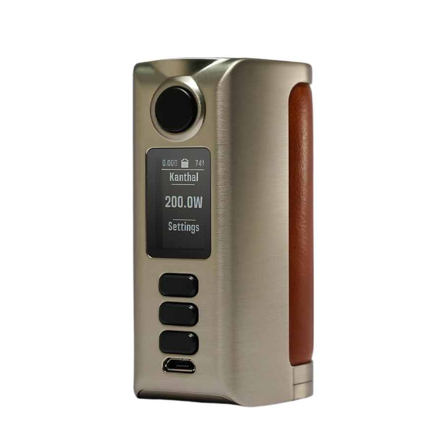 Dovpo RIVA DNA250C Box-Mod Kit Silver Plain Cognac  