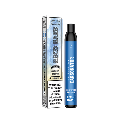 Esco Bars Carsonator X Mesh 2500 Vape - 5% Nicotine Blueberry Ambrosia  