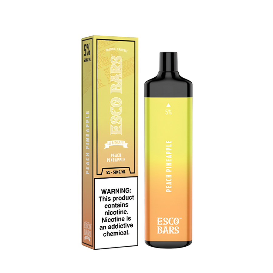 Esco Bars Mega 5000 Disposable Vape - 5% Nicotine Peach Pineapple  