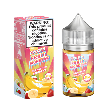 Frozen Fruit Monster Salt Nicotine Vape Juice 48 Mg Strawberry Banana Ice 