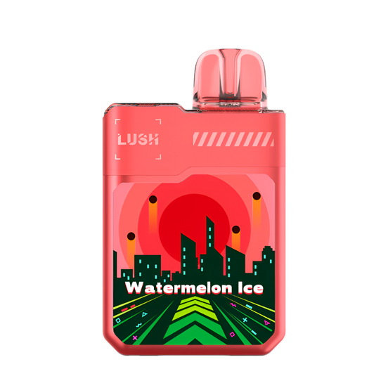 IGET One Lush Ice vape flavor, watermelon menthol vape illustration, icy watermelon vape - Geekbar DigiFlavor Lush Flavors: Ranked Chart