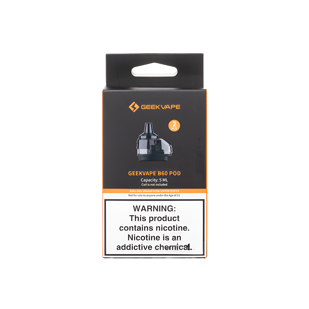 Geekvape B60 (Aegis Boost 2) Empty Replacement Pod Cartridge Geekvape B60 (Aegis Boost 2) Empty Replacement Pod Cartridge