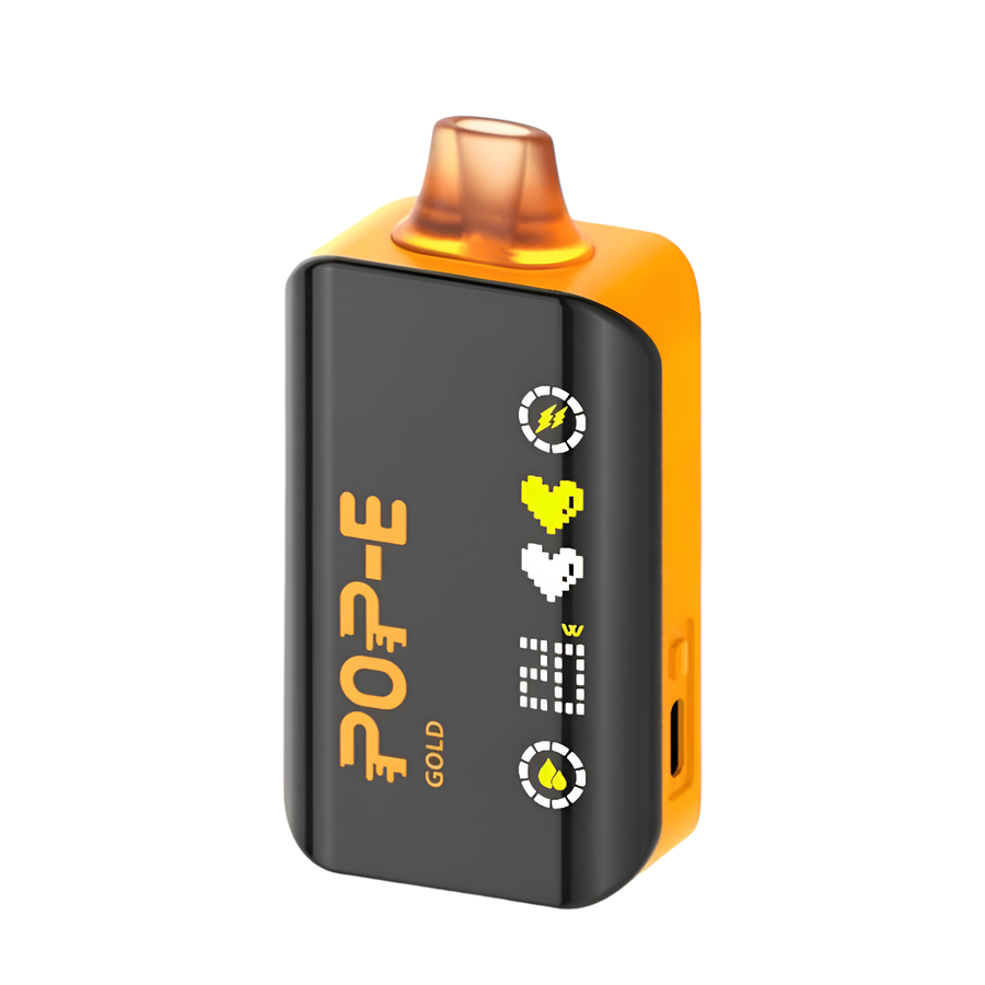 Pop-E 24K Disposable Vape| 2.1" LED Screen, Adjustable Power Pop-E 24K Disposable Vape| 2.1" LED Screen, Adjustable Power