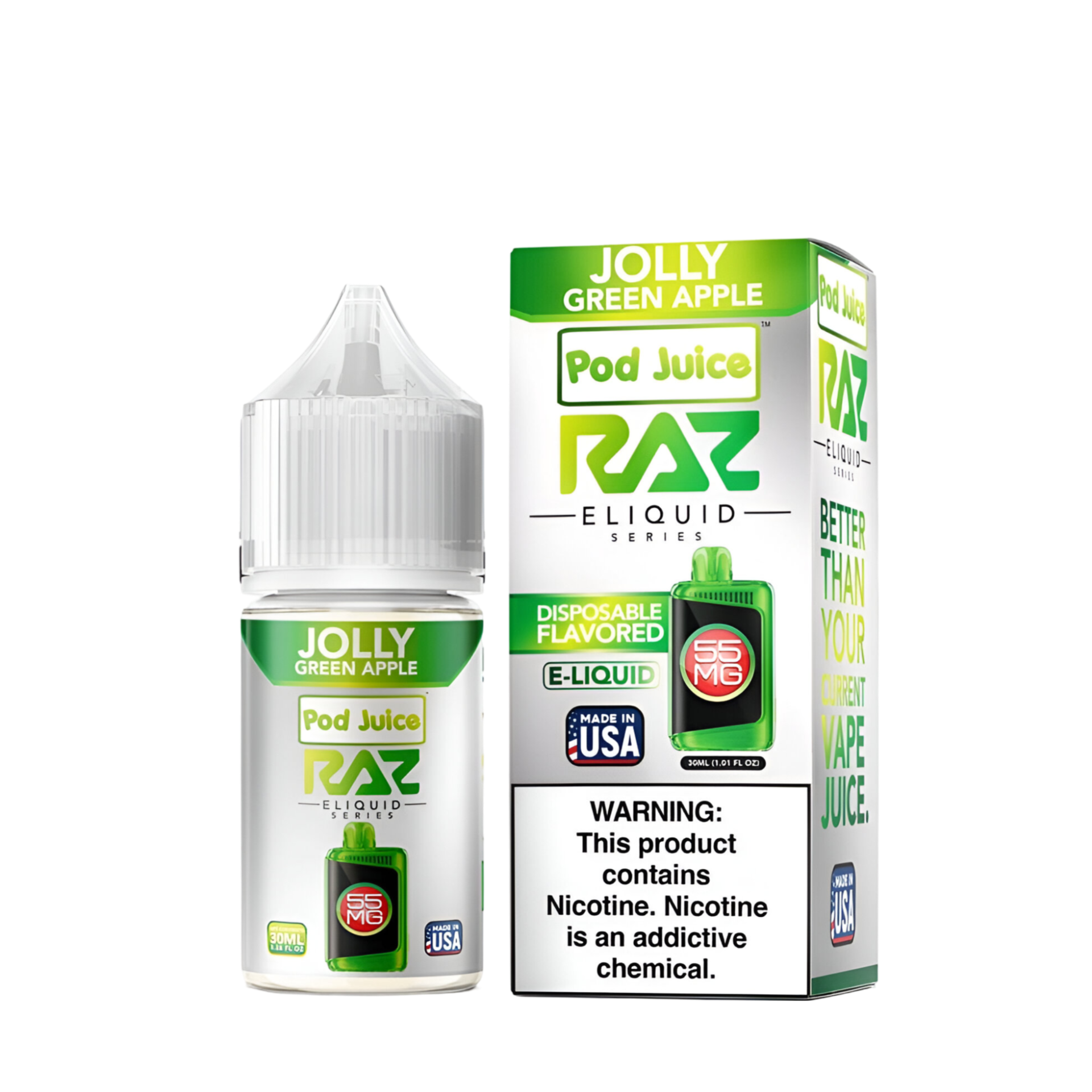 Pod Juice x Raz Salt Nicotine Vape Juice Pod Juice x Raz Salt Nicotine Vape Juice