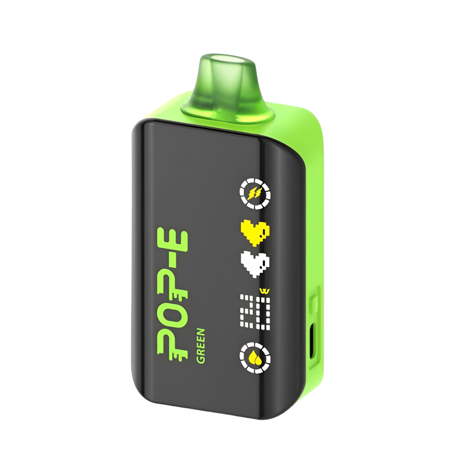 Pop-E 24K Disposable Vape| 2.1" LED Screen, Adjustable Power Pop-E 24K Disposable Vape| 2.1" LED Screen, Adjustable Power