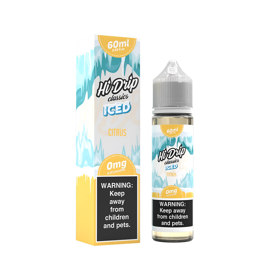 Hi Drip Classics Iced Freebase Vape Juice 0 Mg Citrus Iced 