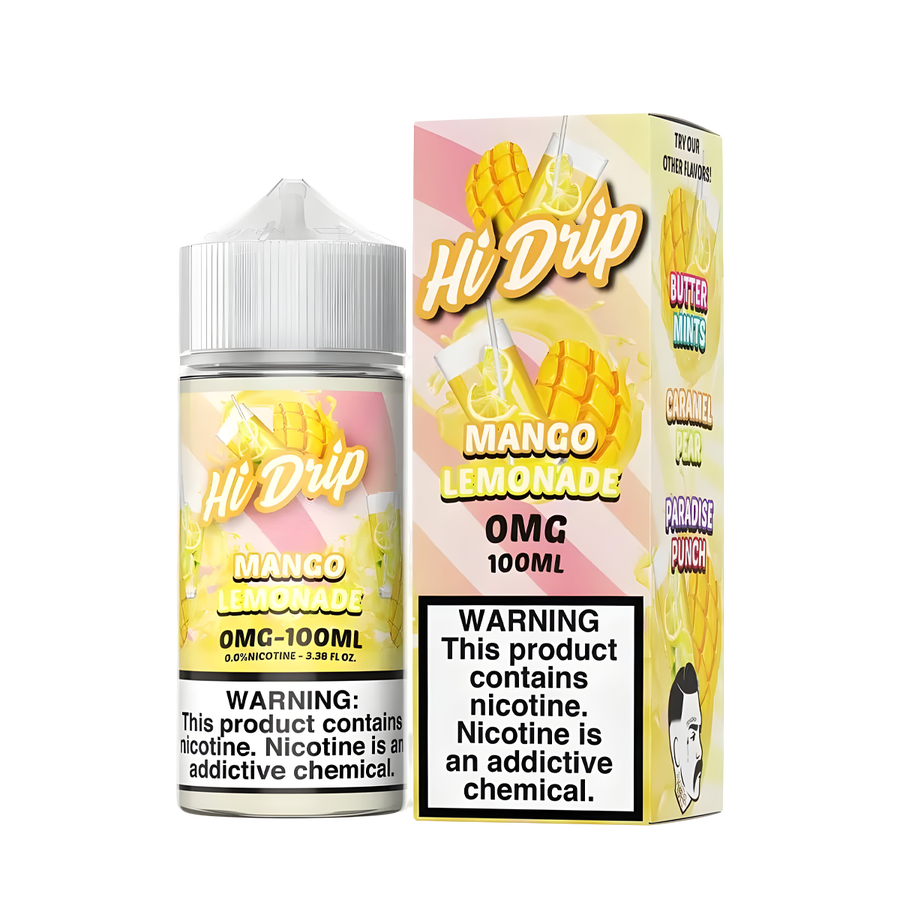 Hi Drip Freebase Vape Juice 3 Mg Mango Lemonade 