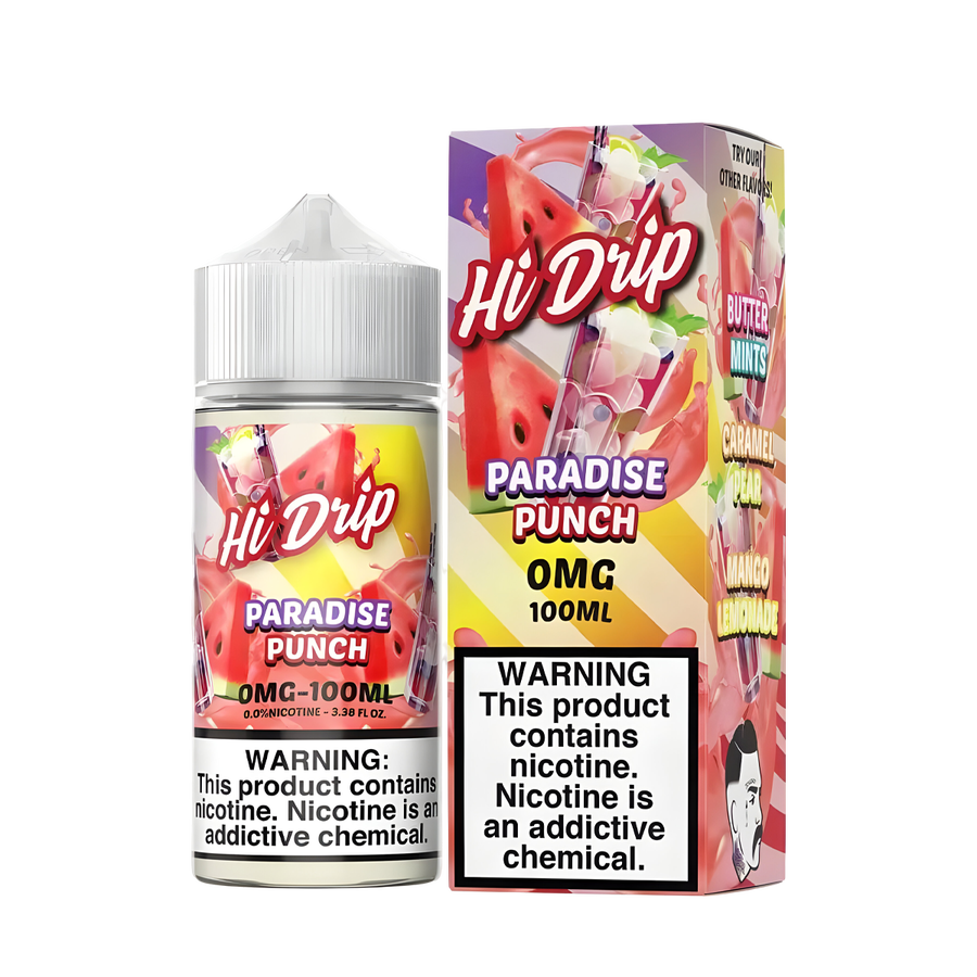 Hi Drip Freebase Vape Juice 6 Mg Paradise Punch 