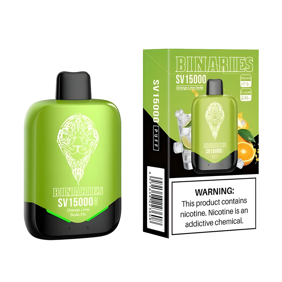 HorizonTech Binaries SV15000 Disposable Vape Orange Lime Soda  