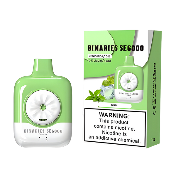 Horizon Tech Vapes Binaries SE6000 Disposable Vape 6000 Puffs 5% Nicotine  Australia Ice Disposable