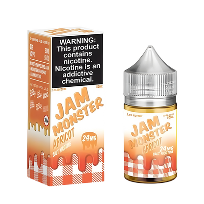 Jam Monster Salt Nicotine Vape Juice 24 Mg Apricot 