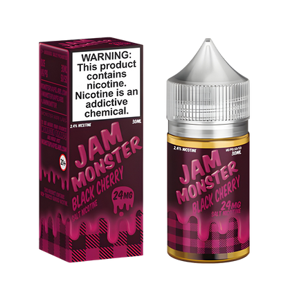 Jam Monster Salt Nicotine Vape Juice 24 Mg Black Cherry 