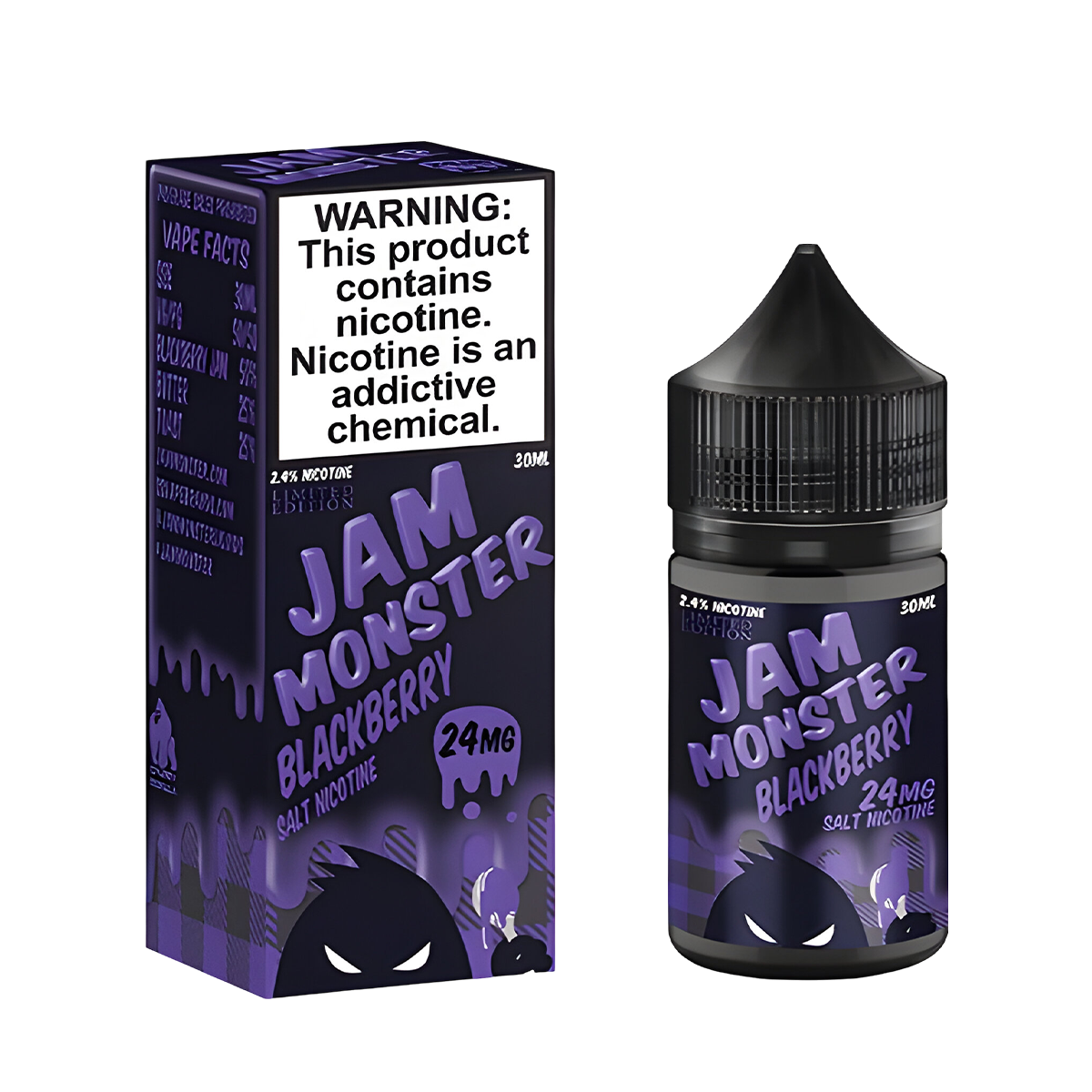 Jam Monster Salt Nicotine | 24 ~ 48 Mg Nic in 17 Flavors Jam Monster Salt Nicotine | 24 ~ 48 Mg Nic in 17 Flavors
