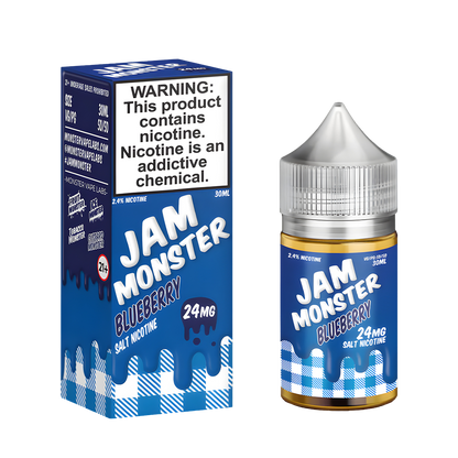 Jam Monster Salt Nicotine Vape Juice 24 Mg Blueberry 