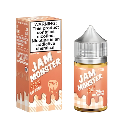 Jam Monster Salt Nicotine Vape Juice 24 Mg Peach 