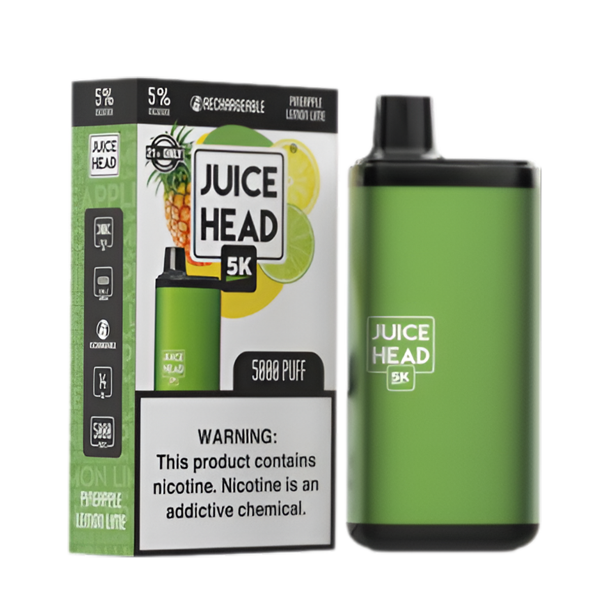 Juice Head 5K Disposable Vape 5 Nic in 9 Flavors