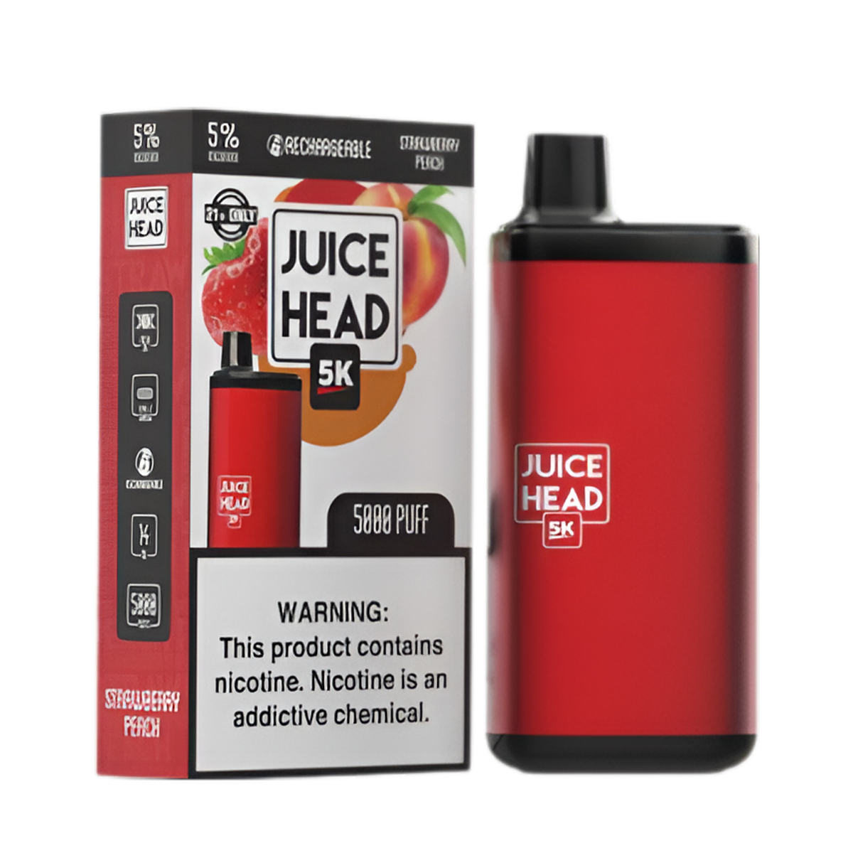 Juice Head 5K Disposable Vape 5 Nic in 9 Flavors