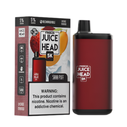 Juice Head 5K Freeze Disposable Vape Lychee Mango Freeze  