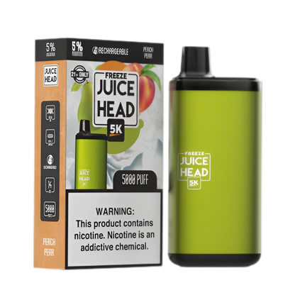 Juice Head 5K Freeze Disposable Vape Peach Pear Freeze  