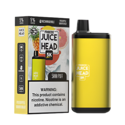 Juice Head 5K Freeze Disposable Vape Pineapple Grapefruit Freeze  