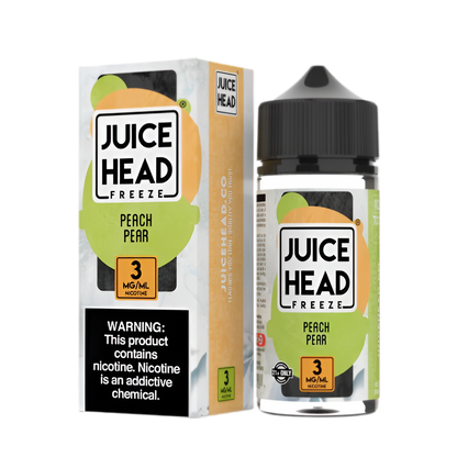 Juice Head Freeze Freebase Vape Juice 0 Mg Peach Pear Freeze 