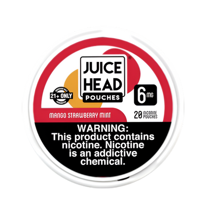 Juice Head Nicotine Pouches 6 Mg 20 Nicotine Punches Mango Strawberry Mint