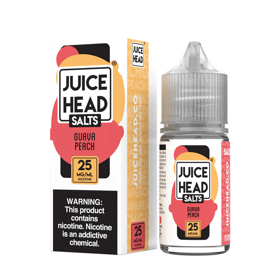 Juice Head Salt Nicotine Vape Juice 25 Mg Guava Peach 