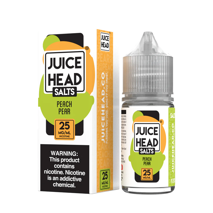 Juice Head Salt Nicotine Vape Juice 25 Mg Peach Pear 