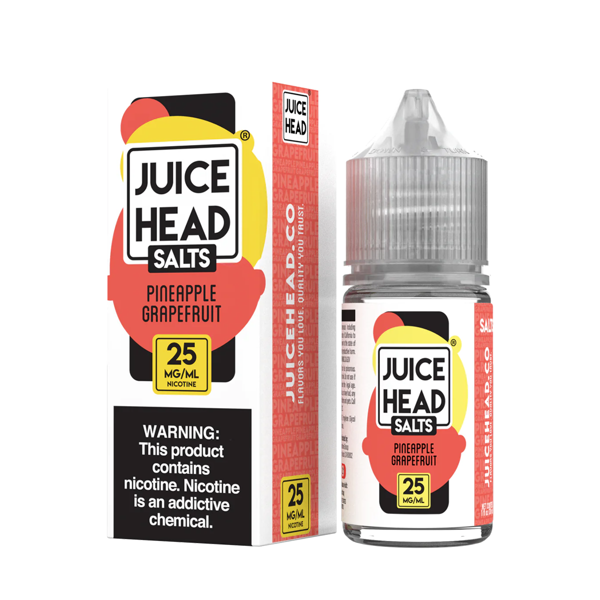 Juice Head Salt Nicotine Vape Juice | 25 ~ 50 Mg Nic in 6 Flavors Juice Head Salt Nicotine Vape Juice | 25 ~ 50 Mg Nic in 6 Flavors