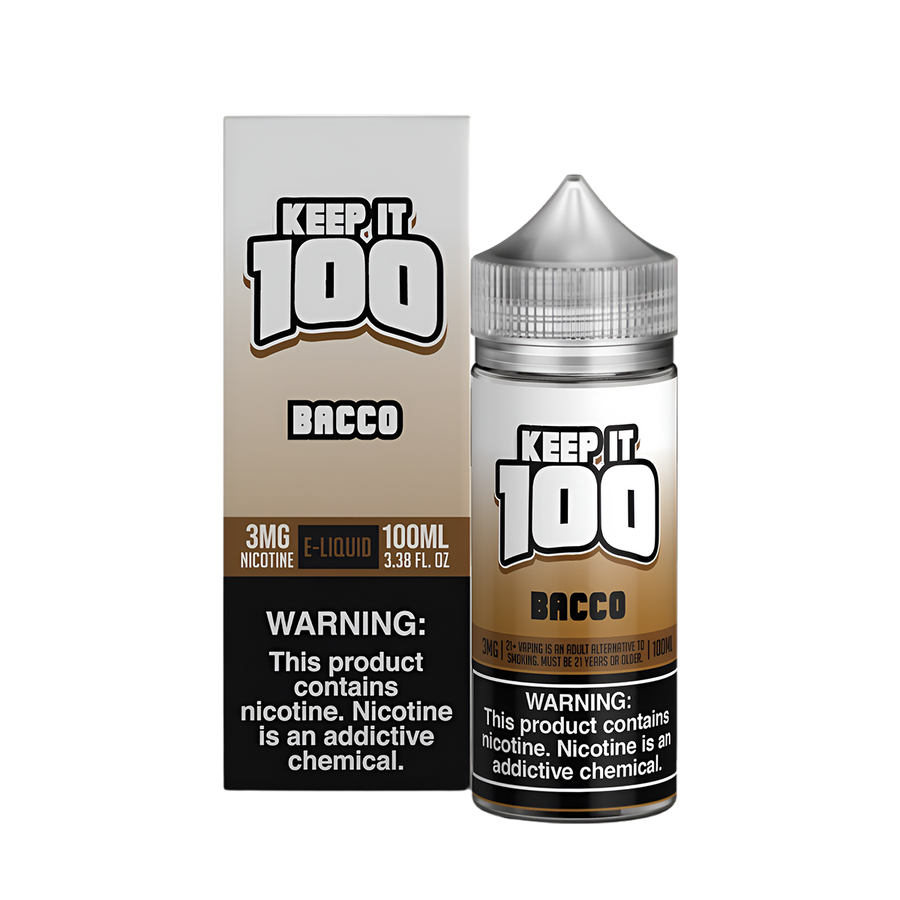 Keep it 100 Original Flavors Freebase Vape Juice 0 Mg Bacco 
