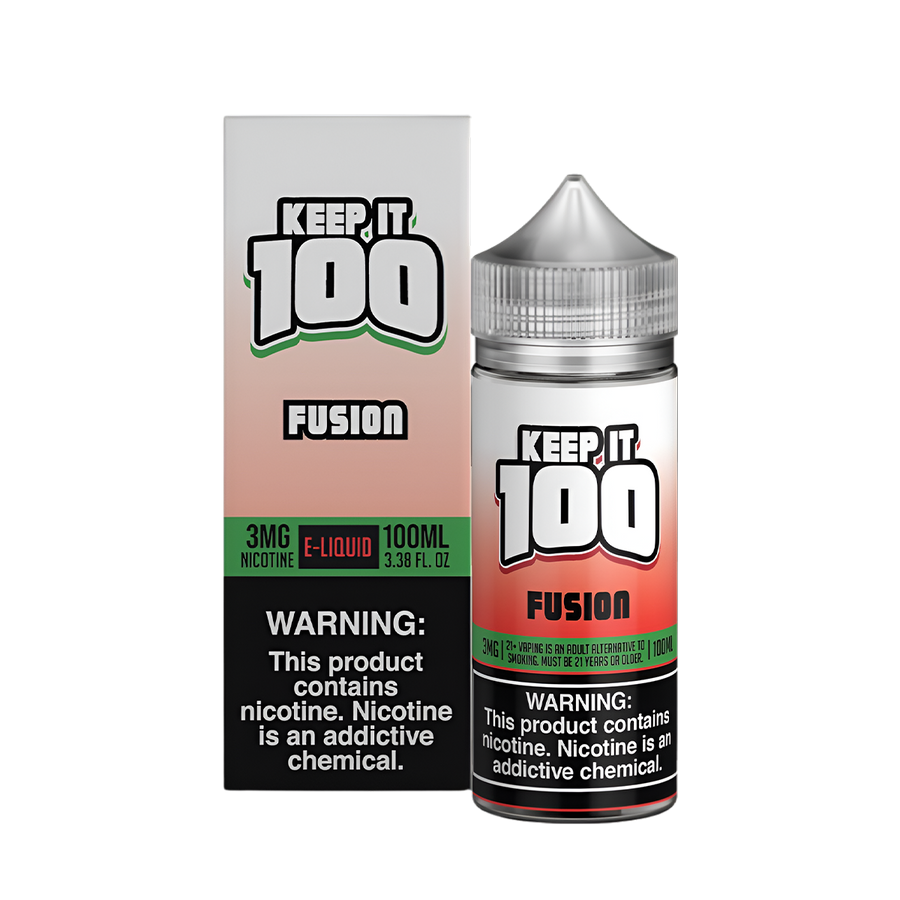 Keep it 100 Original Flavors Freebase Vape Juice 0 Mg Fusion 