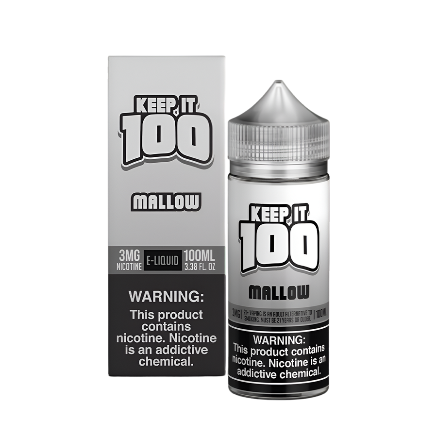Keep it 100 Original Flavors Freebase Vape Juice 0 Mg Mallow 