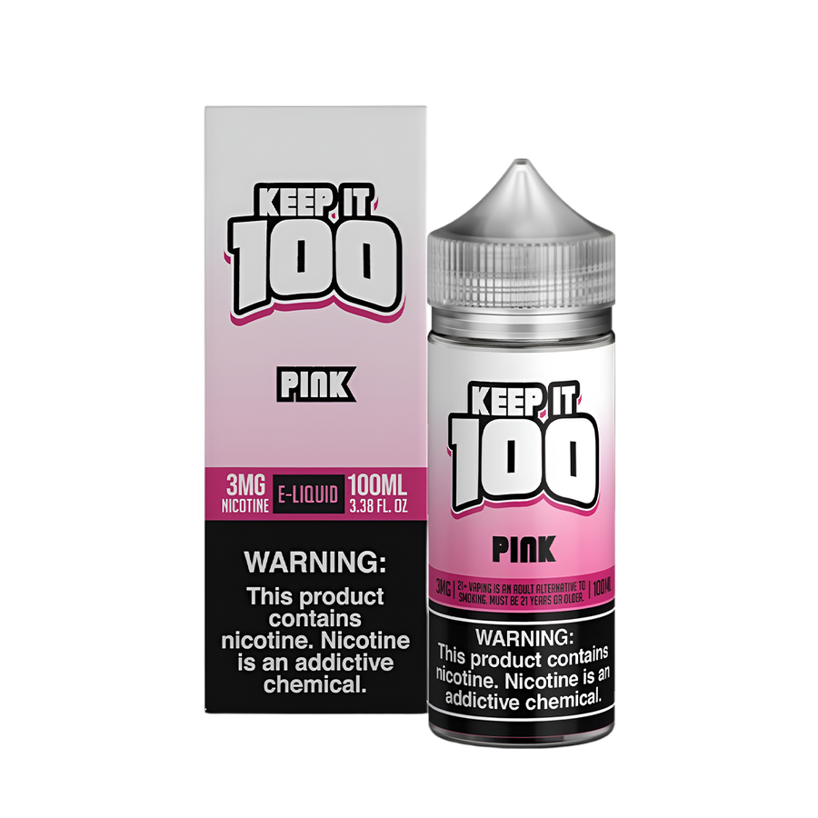 Keep it 100 Original Flavors Freebase Vape Juice 0 Mg Pink 